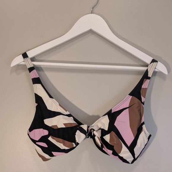 SOMA Tie Front Bikini Top Swim Beach Pool Swim Vacation Mix and Match - Size M - Picture 1 of 5